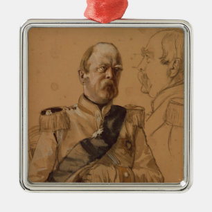 Prince Otto Von Bismarck Julgransprydnad Metall