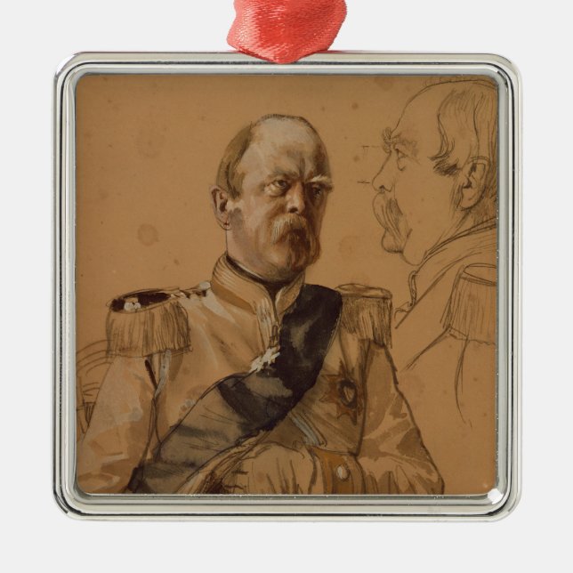 Prince Otto Von Bismarck Julgransprydnad Metall (Framsidan)