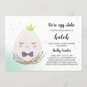 Prince Påskägg Baby Shower-inbjudan - Vår Inbjudningar