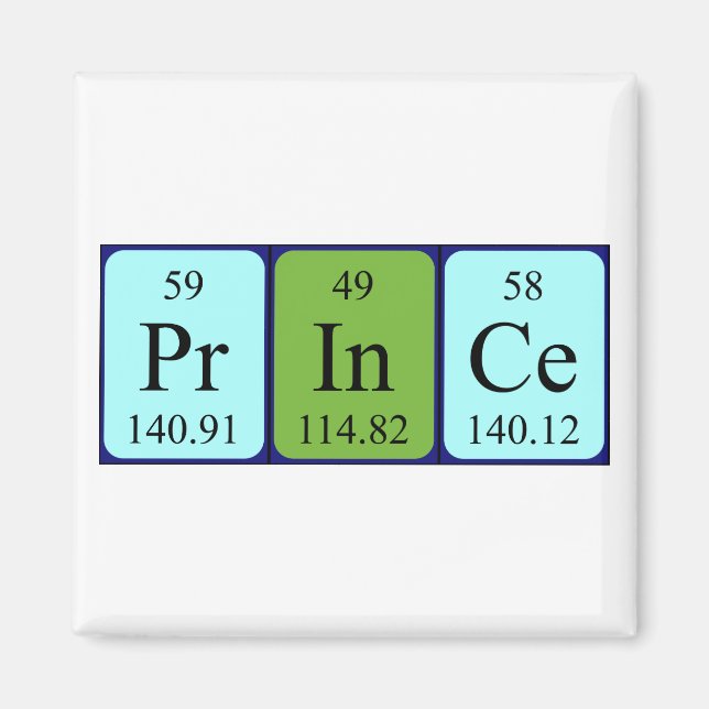 Prince Periodisk magnet bord namn (Framsidan)