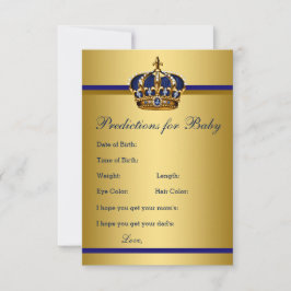 Prince Predictions for Baby Advice for Parent Card Rådkort