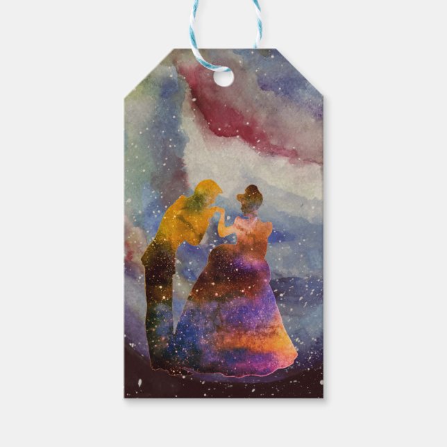 Prince Princess Art Anpassningsbar Gift Märkre Presentetikett (Framsidan)