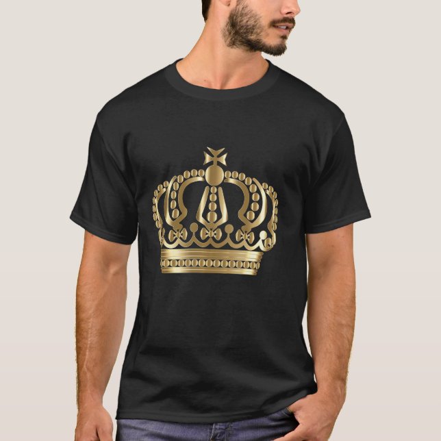 Prince Princess Kung Queen Krona T Shirt (Framsida)