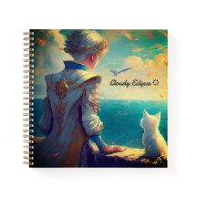 Prince & Princess med Cat Ocean Spiral Notebook
