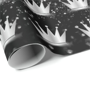 Prince Princess Svärta Gnista för silver för Presentpapper