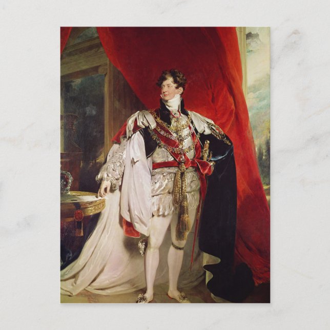 Prince Regent, senare George IV Vykort (Framsida)