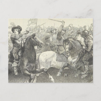 Prince Rupert i slaget vid Edgehill Vykort