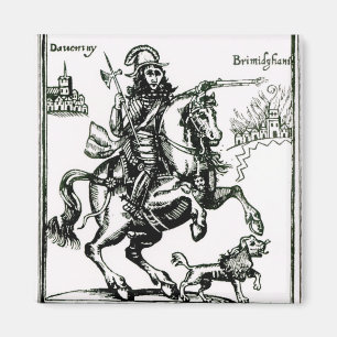 Prince Rupert på hästrygg Magnet