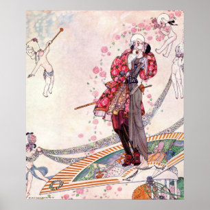 Prince Souci om Fläkt av Kay Nielsen Poster