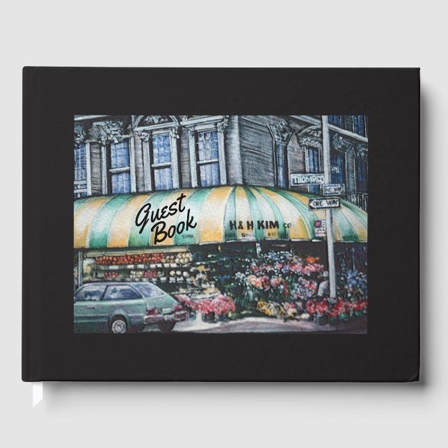 Prince Street Corner, NYC Gästböcker (Framsida)