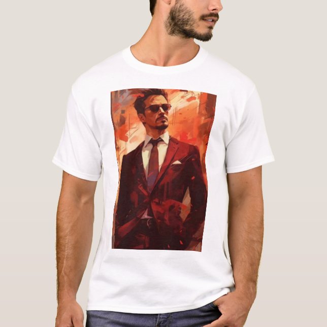 PRINCE Tony Stark T Shirt (Framsida)