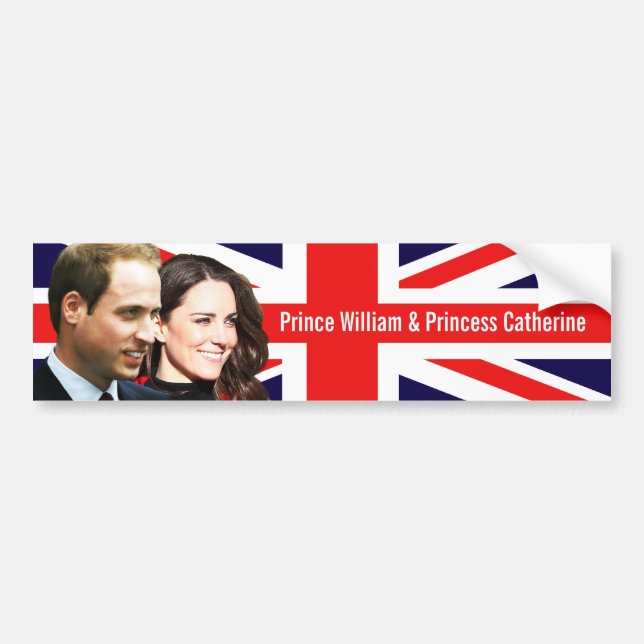 Prince William & Kate bildekal (Framsidan)