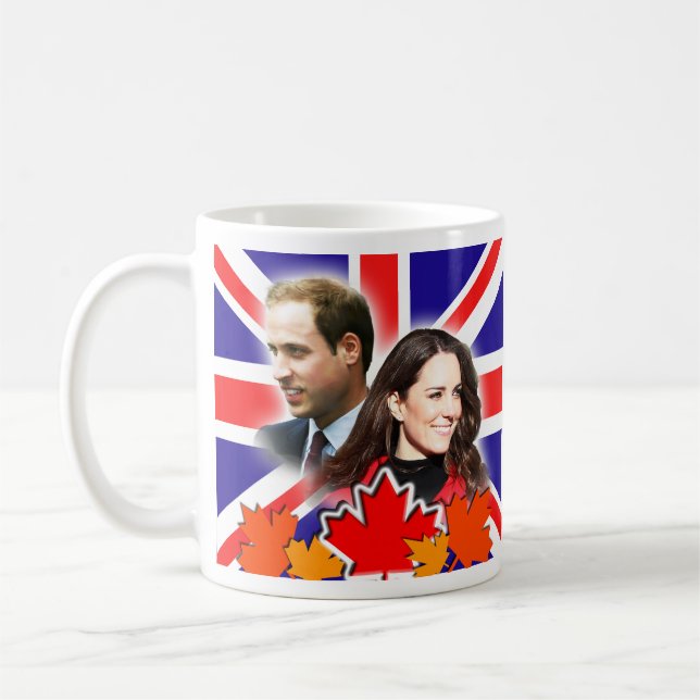 Prince William & Kate Kanada mugg (Vänster)