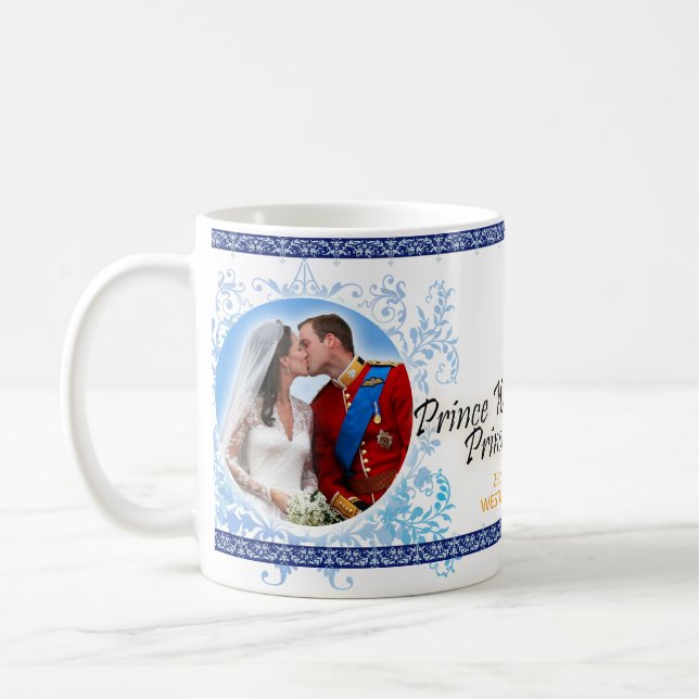 Prince William & Kate kunglig bröllopmugg Kaffemugg (Vänster)