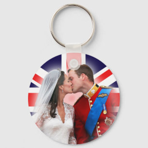 Prince William & Kate Royal Bröllop Keychain Nyckelring
