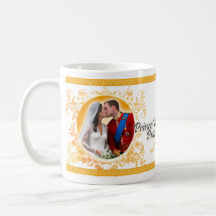 Prince William & mugg för Catherine bröllopkyss