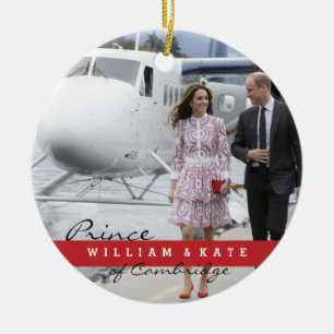 Prince William och Catherine Julgransprydnad Keramik