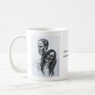 Prince William och Catherine Middleton mugg