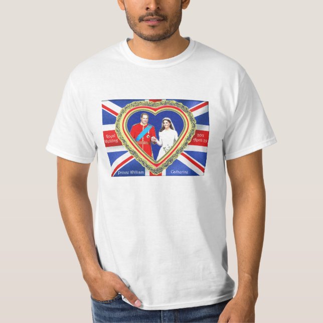 Prince William och Catherine Royal Bröllop T-shirt (Framsida)