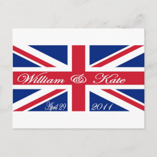 Prince William och Kate Vykort