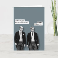 Prince William och Prince Harry - roligt kort