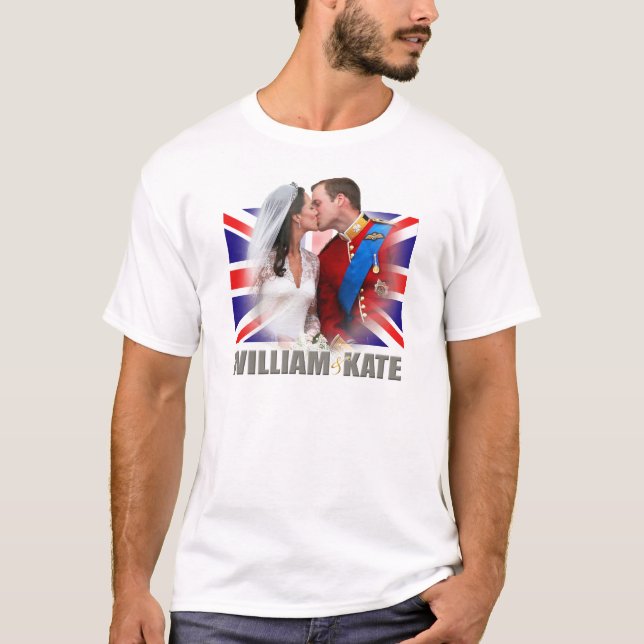 Prince William & Princess Catherine Shirt T-shirt (Framsida)