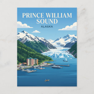 Prince William Sound USA blir Vykort