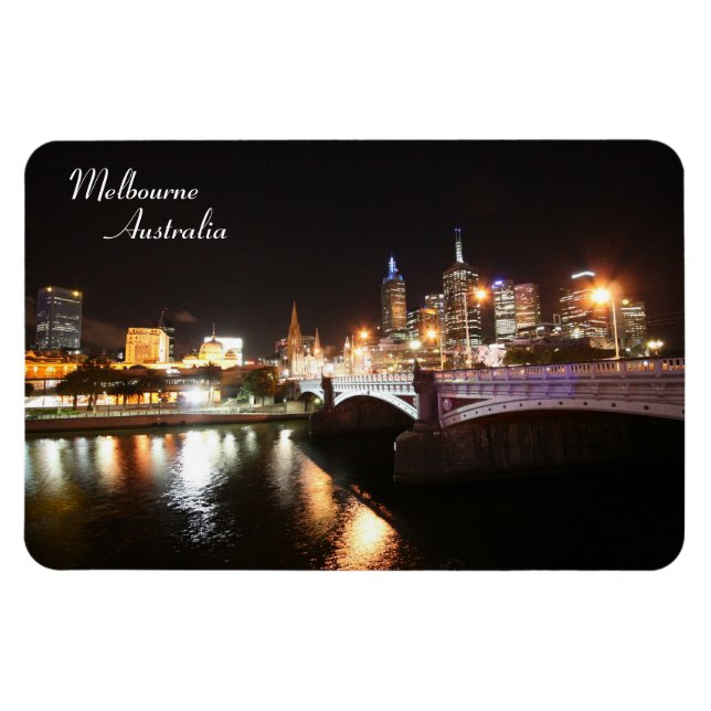 Princes Bridge Melbourne Australia - Magnet (Horisontell)