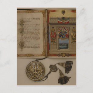 Prince's Diploma investerar Otto von Bismarck Vykort