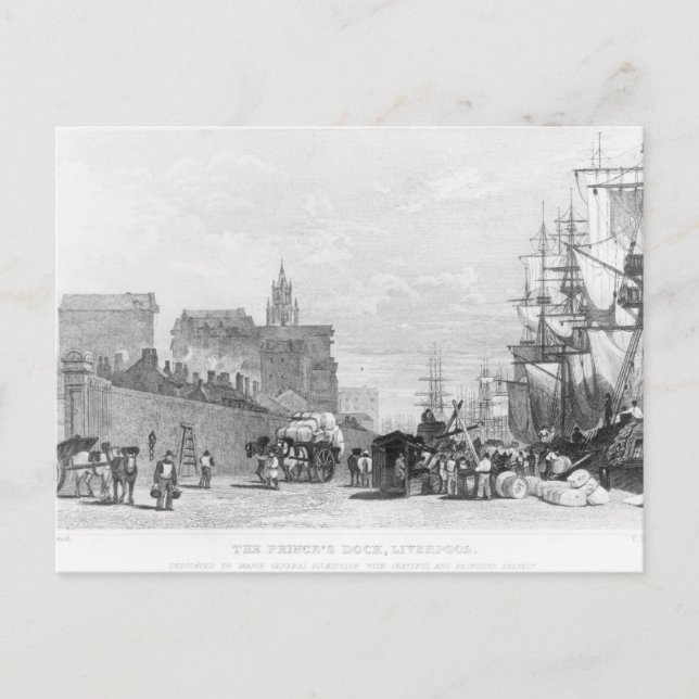 Prince's Dock, Liverpool Vykort (Framsida)