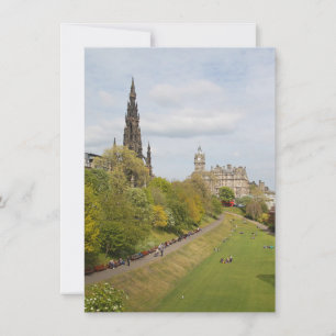 Princes Street Gardens, Edinburgh, Skottland-kort