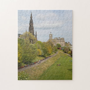 Princes Street Gardens, Edinburgh, Skottland Pussel