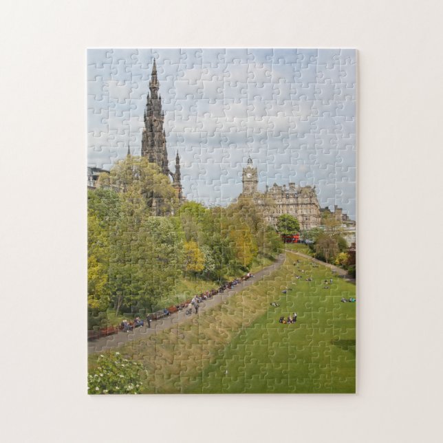 Princes Street Gardens, Edinburgh, Skottland Pussel (Vertikal)