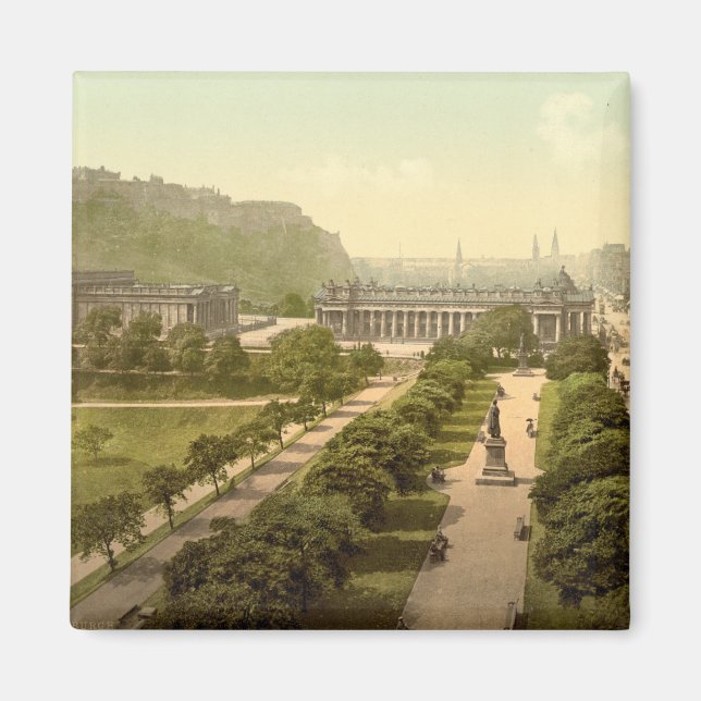 Princes Street I, Edinburgh, Skottland Magnet (Framsidan)