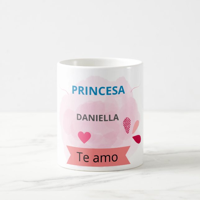 Princesa Daniella te amo Kaffemugg (Center)
