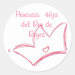 Princesa: Hija del Rey de Reyes Runt Klistermärke