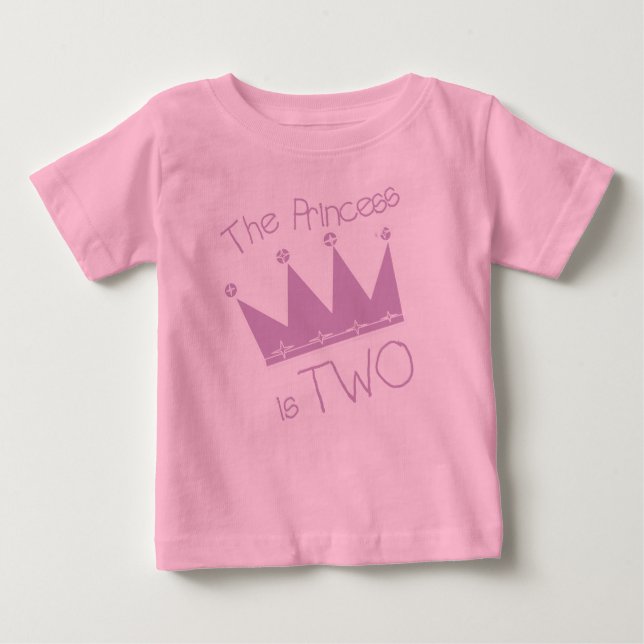 Princess 2:a födelsedagen tee (Framsida)