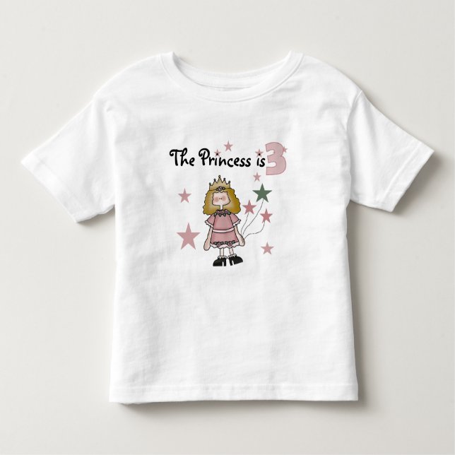 Princess 3rd Birthday Tshirts och Gifts (Framsida)