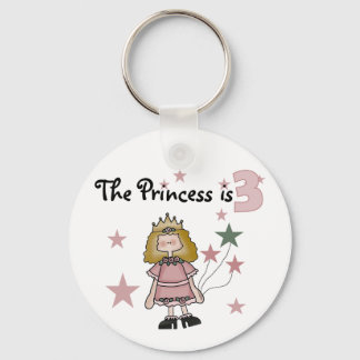 Princess 3rd Birthday Tshirts och Gifts Nyckelring