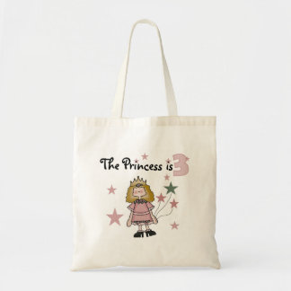 Princess 3rd Birthday Tshirts och Gifts Tygkasse