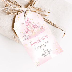 Princess 4e födelsedagen Party Favor Märkres Presentetikett