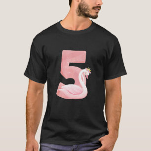 Princess 5th Birthday Svan 5 Year Old Girl T Shirt