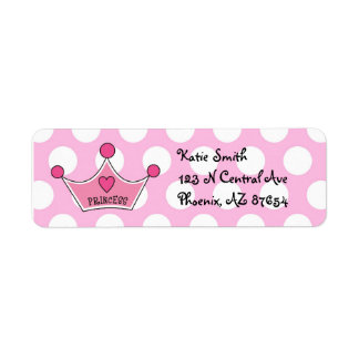 Princess Adressetiketters Returadress Etikett