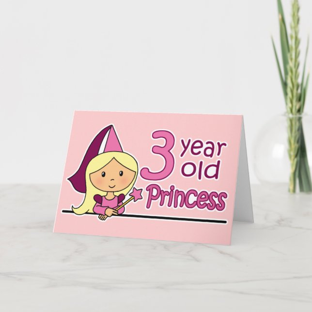 Princess Age 3 Kort (Framsida)