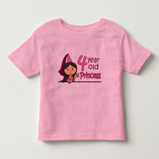 Princess Age 4 T-shirt (Framsida)