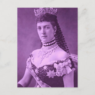 Princess Alexandra från Danmark i lavender Vykort
