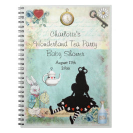 Princess Alice i underlandbaby showerGuestbook Anteckningsbok