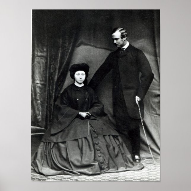 Princess Alice och prins Ludwig of Hesse, 1860 Poster (Framsidan)