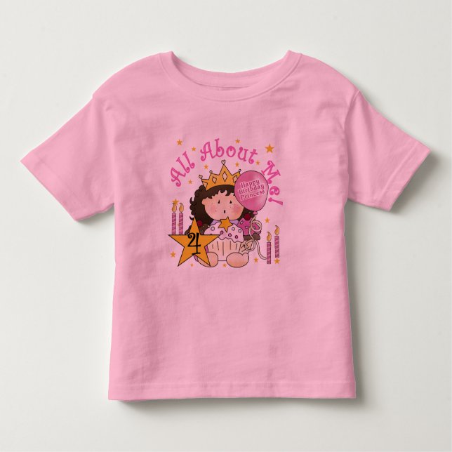 Princess All Om Me 4e födelsedagen Tshirts (Framsida)