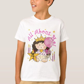 Princess All Om Me 4e födelsedagen Tshirts